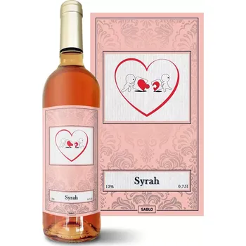 Víno Sablio Růžové víno Puzzle love: 0,75 l