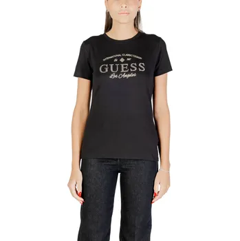 Guess černé triko s krátkým rukávem Guess černá 3490539