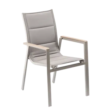 Pro-Tech shop Hliníková zahradní židle polywood, béžová 64x55x91cm 62367 RIT9484