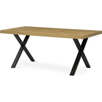 Jídelní stůl Autronic Twist HT-R5316 OAK Jídelní stůl 180x90cm, dub