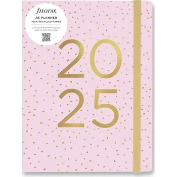Diář Filofax Notebook Confetti A5 Rose Quartz