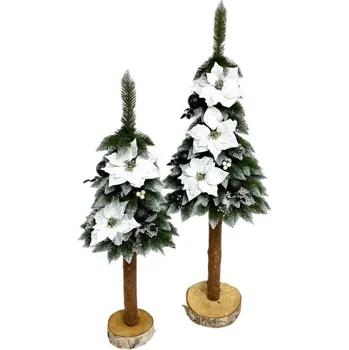 Vánoční stromek Umělý vánoční stromek Smrk horský na pařezu - GLAMOUR 110 cm