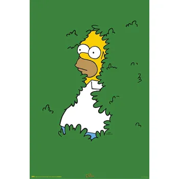 Obraz Plakát Simpsonovi Homer v keři - plakát bez rámu 61 x 91,5 cm