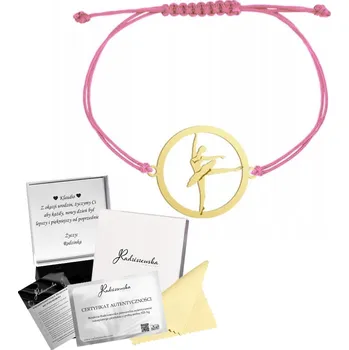 Náramek Pozlacený náramek Baletka s Gravírování