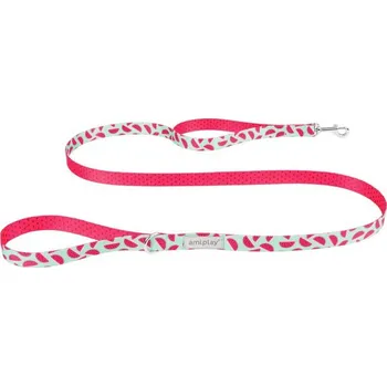 Vodítko pro psa Amiplay Vodítko Be Happy Watermelon 150 cm - S