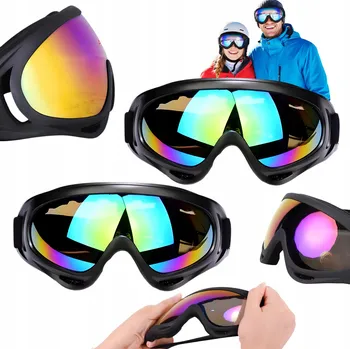 Sada 2x Lyžařské a snowboardové brýle pro ženy, muže i děti s UV 400 ochranou