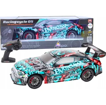 RC model auta Velké Sportovní Auto Na Dálkové Ovládání RC 1:8 Světla Zvuky Graffiti