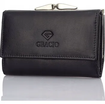 Peněženka Kožená peněženka GRACIO malá dámská RFiD černá