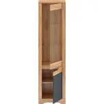 Max-i Vitrína prosklená SCOTTY 1V1D dub craft zlatý / grafit umístění: pravé