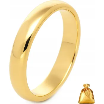 Prsten ZLATÝ PRSTEN Z CHIRURGICKÉ OCELI, DÁMSKÝ, KLASICKÝ 4 MM VELIKOST 15
