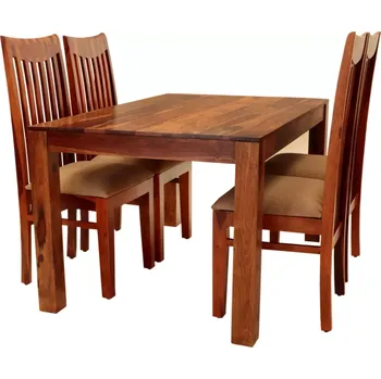 Jídelní set Moderní jídelní set pro 4 osoby z indického masivu palisandr