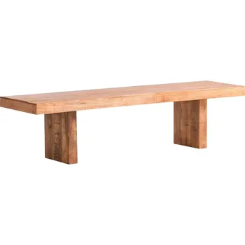 Masivní lavice Country z mangového dřeva, lakovaná, hnědá – 170×45 cm