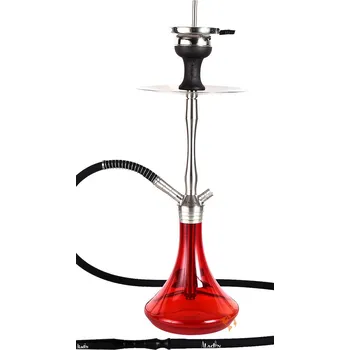 Čistič dýmky Vodní dýmka Aladin MVP 460 model 1 nerez 52 cm Shiny Red