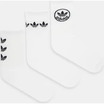 Pánské ponožky Ponožky adidas Originals Trefoil 3-pack JW4043 bílá 00X, vel. 34/36