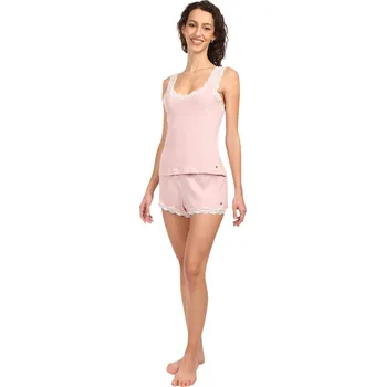 Dámské pyžamo Dámské pyžamo Tommy Hilfiger růžové (UW0UW06215 TQN) L UW0UW06215 TQN Možnost vrácení zboží ZDARMA do 120 dnů!