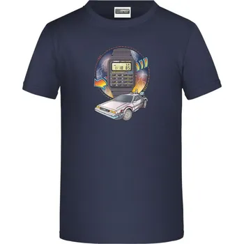 Chlapecké tričko CASIO - Návrat do budoucnosti- dětské tričko - Tmavě modrá / Dětské / 12-13 let