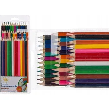 Pastelka Dřevěné Pastelky (36 Kusů) Sada Pastelek