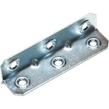 Tesařské kování Úhelník nábytkový UP4, 21x21x50x1,3mm, Zn