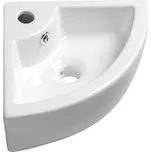 Sapho - Rohové umývátko Gynt 33x33 cm, s 1 otvorem pro baterii, bílá AR154