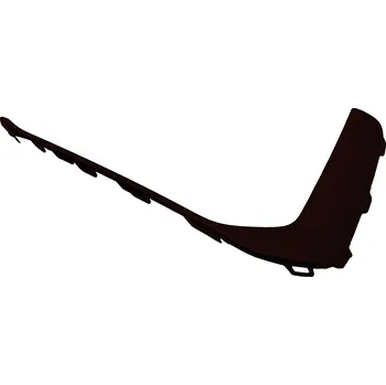 Nárazník LIŠTA MŘÍŽKY NÁRAZNÍKU LEVÁ AUDI A6 C8 S-LINE ČERNÁ 18-23 NOVÁ PIANO ČERNÁ