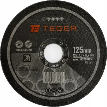 Řezný kotouč Korundový řezný kotouč Teger T-AT-101 125 x 1,0 x 22,2 mm