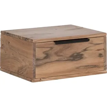 police Nástěnná police se zásuvkou Woodland - akátové dřevo