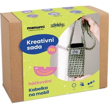 kreativní sada Manumi kreativní sada na háčkovanou kabelku na mobil