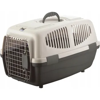 přepravka pro zvíře Přepravka pro psa 55x35x32,5 šedo/černá