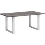 Masivní jídelní stůl Bullwer z akácie, lakovaný, šedý – 140×90 cm