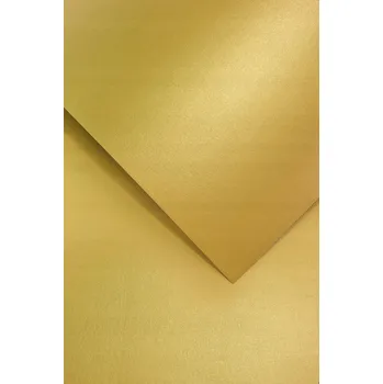 Barevný papír Ozdobný karton Iceland, antické zlato, Galeria Papieru, 220 g/m², A4, 20 listů