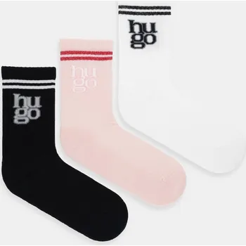 Pánské ponožky Ponožky HUGO 3P QS SPORTYLOG CC W 3-pack černá barva, 50553449 99B, vel. 39-42