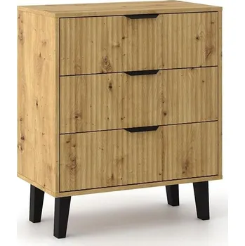 Dětská skříň Komoda Scandi 3S SLIM DUB ARTISAN