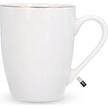 Hrnek Cadro Kubek porcelanowy biały 340 ml z uchem porcelán 340 ml