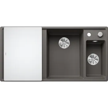 Varná deska AXIA III 6 S je moderní kuchyňský dřez určený pro efektivní přípravu pokrmů. Jeho elegantní, minimalistický design se vyznačuje prostornou hlavní mísou a univerzálním multifunkčním cedníkem. Inovativní funkce, jako je pohyblivá krájecí deska a ergonomické