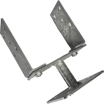 Patka kotevní čtvercová stavitelná, 60x80-160mm, žár. Zn