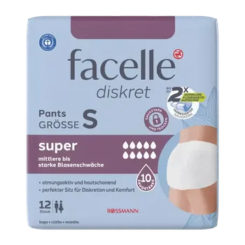 Inkontinenční kalhotky facelle Inkontinenční kalhotky Super 12 ks