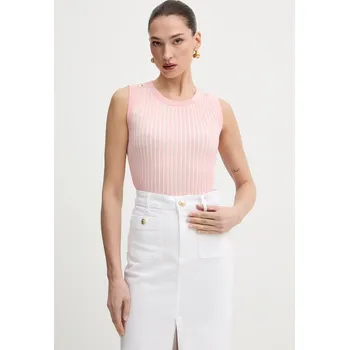 Top Liu Jo růžová barva, TA6064 MS55N TA6064.MS55N 30X, vel. S