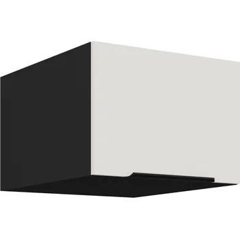 Kuchyňská skříňka 50 NAGU-36 1F, Horní kuchyňská skříňka o hloubce 57 cm, Aria bílá​/černá