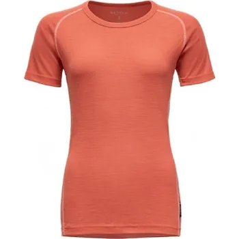 Pánské tričko Dámské Merino triko Lauparen Base, Devold, Oranžové, XL