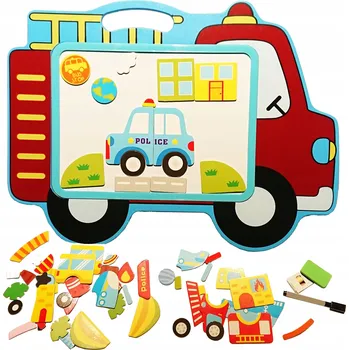 Kancelářský nábytek MAGNETICKÁ TABULE ZMIZÍK AUTO AUTÍČKO NA KRESLENÍ RAZÍTKA PRO DĚTI