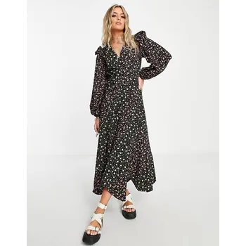 Dámské šaty TOPSHOP ŠATY KVĚTINOVÉ MIDI ŠATY (36)