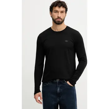 Pánské tričko Tričko s dlouhým rukávem Liu Jo černá barva, QXX079.J4997 99X, vel. M