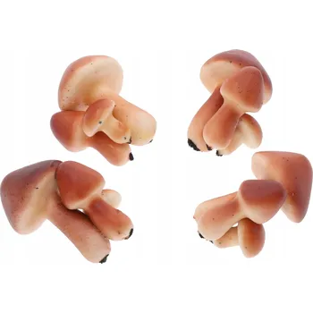 umělá květina Umělé houby, houbičky, podzimní dekorace na aranžování, 4 ks