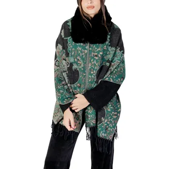 Dámská květinová bunda Ayfee Ayfee černá | zelená | krémová 3488714