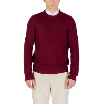 Pánský svetr Pánský bordó svetr s kulatým výstřihem Yos krémová | tmavě červená 3488851