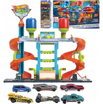 autodráha Hot Wheels City Zatočená megamyčka HDP05