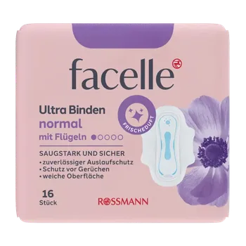 Menstruační vložka facelle Hygienické vložky Ultra Normal Deo s křidélky 16 ks