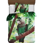 HW Logistic s.r.o. Mikrovlákno fototisk papoušek 140 x 200, 70 x 90 cm zipový uzávěr