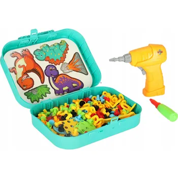 ostatní stavebnice Stavebnice V kufříku Šroubovák Skládačka 285 dílků