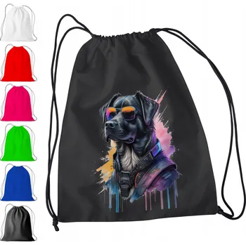 Obraz ČERNÝ VAK DO ŠKOLKY, ŠKOLY, NA TV - PES V BRÝLÍCH